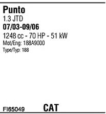 FONOS FI65049 Exhaust System